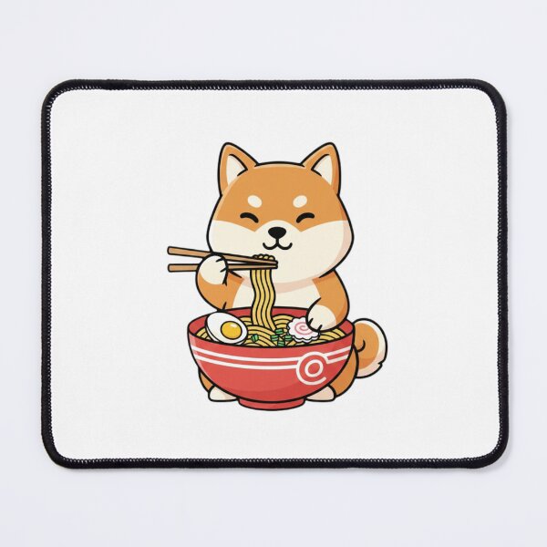 Item preview, Shiba inu ramen noodles japanese ramen food kawaii cute adorable designed and sold by CheeseBlueprint.