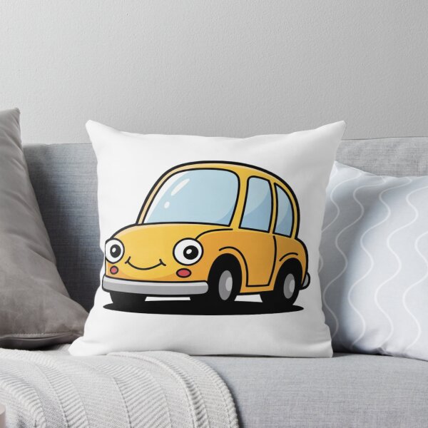 Item preview, Cute Smiling Car – Kawaii Cartoon Vehicle Illustration designed and sold by drivecraft.