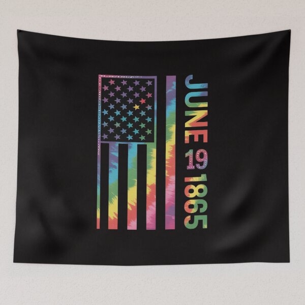 Item preview, Tie Dye Juneteenth Flag June 19 1865 Black History Month designed and sold by portcrysral.