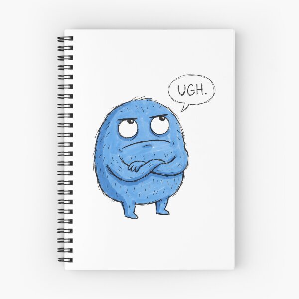 Item preview, Grumpy Blue Monster designed and sold by PoolsidePaws.