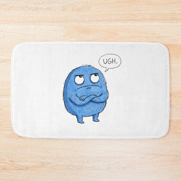 Item preview, Grumpy Blue Monster designed and sold by PoolsidePaws.