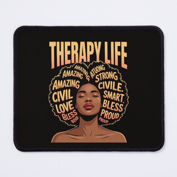 Item preview, Therapy Life Afro African American Women Black History Month designed and sold by portcrysral.