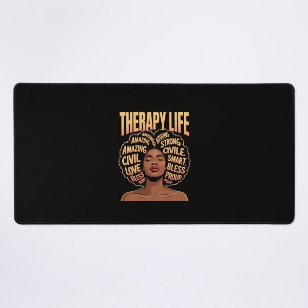 Item preview, Therapy Life Afro African American Women Black History Month designed and sold by portcrysral.