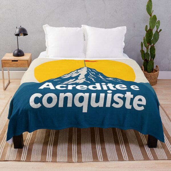 Item preview, Portuguese inspirational phrase “Acredite e conquiste” (Believe and conquer) designed and sold by Beleza e Estilo.