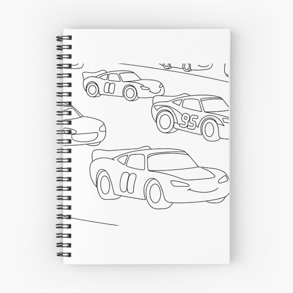 Item preview, Cute Cars Outline Pattern – Kawaii Cartoon Vehicle Line Art designed and sold by drivecraft.