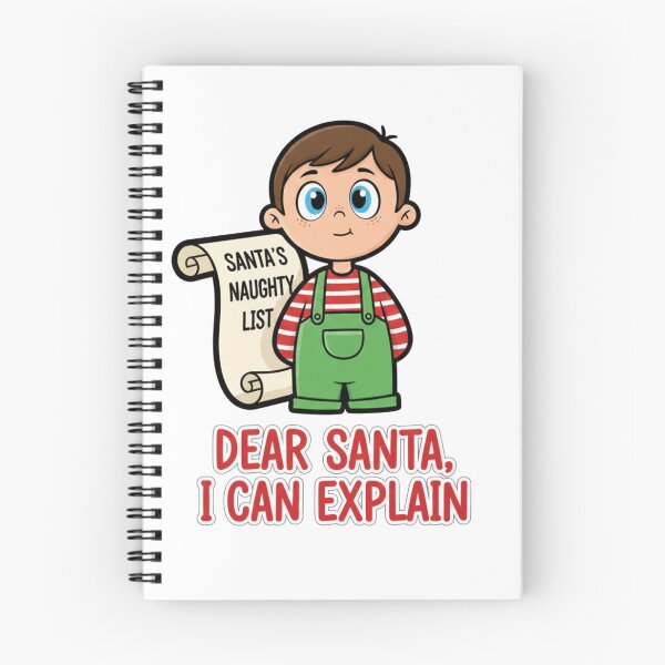 Item preview, Funny Christmas Kid Naughty List Illustration Artist  designed and sold by EllsLittleStore.
