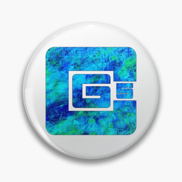Item preview, cg5 blue grunge textured logo designed and sold by ramwebroom.