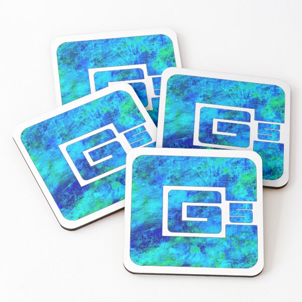 Item preview, cg5 blue grunge textured logo designed and sold by ramwebroom.