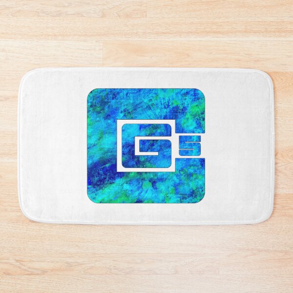 Item preview, cg5 blue grunge textured logo designed and sold by ramwebroom.