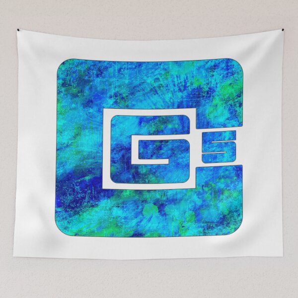Item preview, cg5 blue grunge textured logo designed and sold by ramwebroom.
