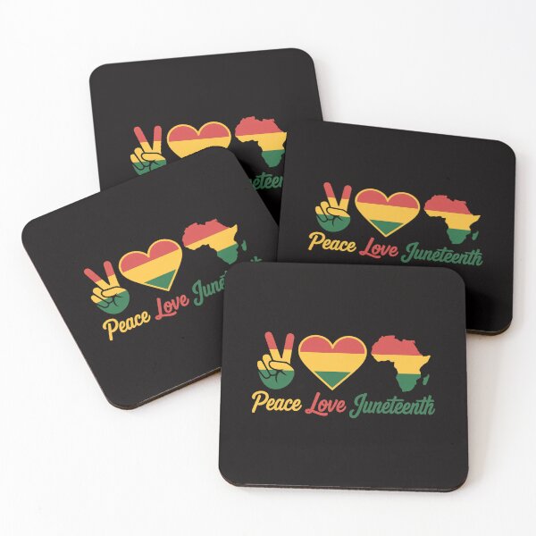 Item preview, Peace Love Juneteenth African American Black Right June 1865 designed and sold by ForestMmost.