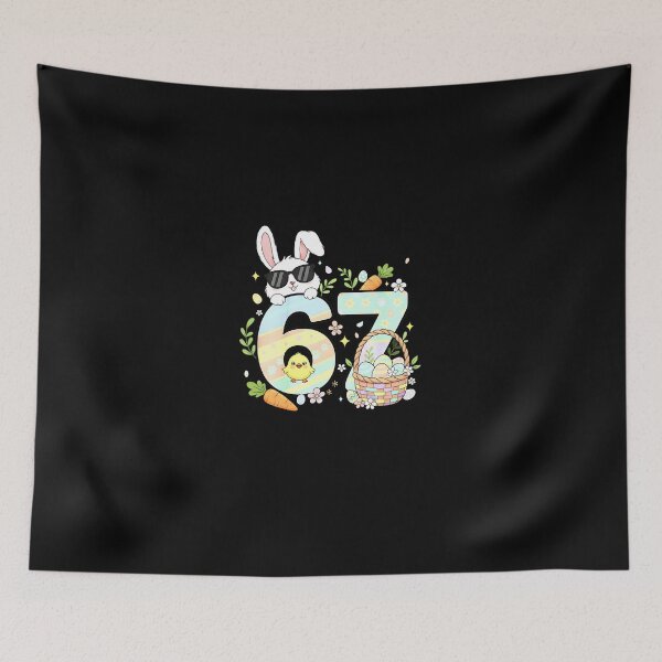 Item preview, Happy Easter Day 67 Bunny Six Seven Easter 6 7 Easter Kids  designed and sold by Intomindfood.