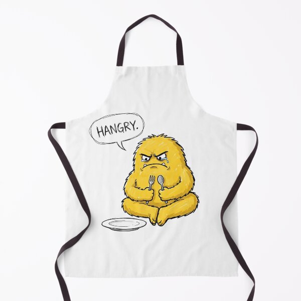 Item preview, Hangry Yellow Monster designed and sold by PoolsidePaws.