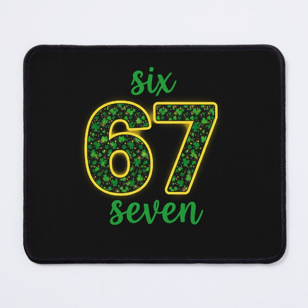 Item preview, Six Seven Gen Meme Lucky 67 Shamrock Leprechaun designed and sold by Intomindfood.