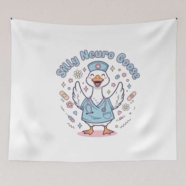 Item preview, Silly Neuro Goose - Cute Kawaii Nurse Goose Illustration designed and sold by store7azzouzi.