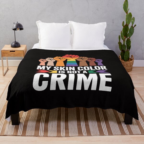 Item preview, My Skin Color Is Not Crime Black History Month Afro Queen designed and sold by ForestMmost.