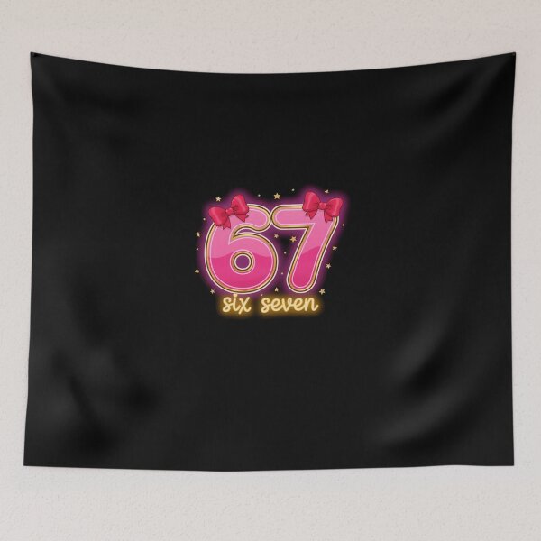 Item preview, Six Seven Valentine Day Funny Pink 67 Cute Bow Girls Women  designed and sold by Intomindfood.