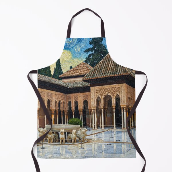 Item preview, Court of the Lions of the Alhambra in the style of Van Gogh designed and sold by KukiLdeGuevara.