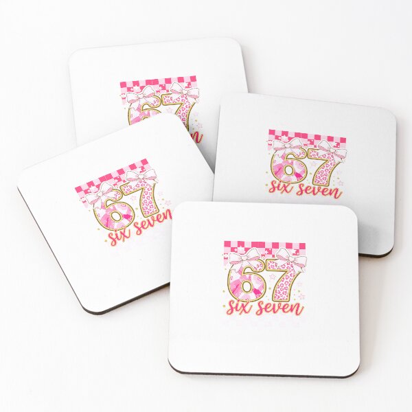 Item preview, Six Seven Valentine Day Funny Pink 67 Cute Bow Girls Women designed and sold by Intomindfood.