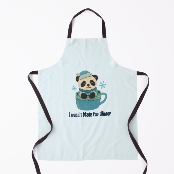 Item preview, I Wasn’t Made for Winter Panda Quote designed and sold by Inkworksbyshery.
