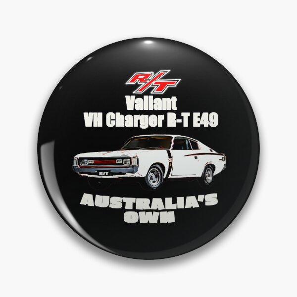 Item preview, Valiant VH Charger R T E49 in White  Australian Muscle Car Artwork designed and sold by Michael van der Hoorn.