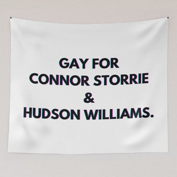 Item preview, Gay for Connor Storrie and Hudson Williams designed and sold by PopCultureAndStuff.