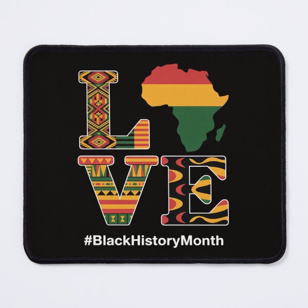 Item preview, LOVE Black History Month Africa Map Black Women Afro Queen designed and sold by ForestMmost.