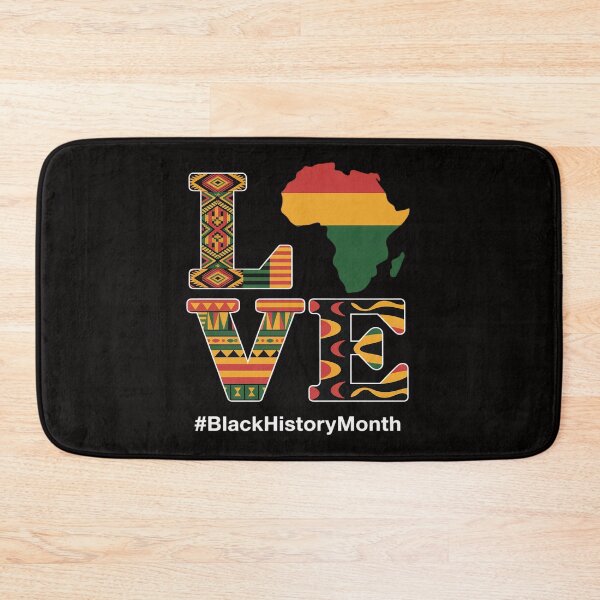 Item preview, LOVE Black History Month Africa Map Black Women Afro Queen designed and sold by ForestMmost.
