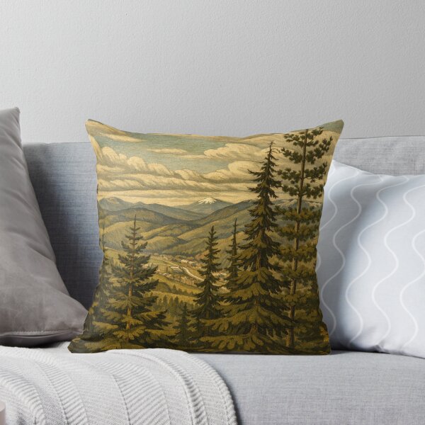 Item preview, Mountain view, Grant Wood Style designed and sold by Doolbs.