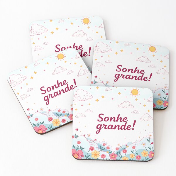 Item preview, Portuguese inspirational phrase “Sonhe grande!” (Dream big) designed and sold by Beleza e Estilo.