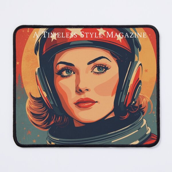 Item preview, Vintage Woman Red Star Astronaut designed and sold by Vintage City.