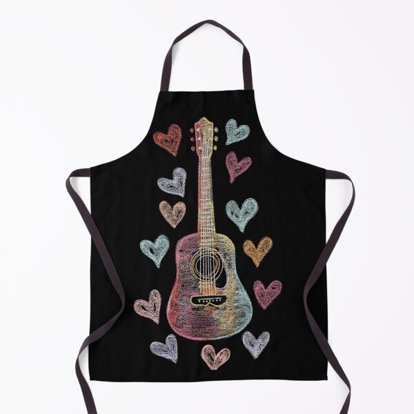 Item preview, Guitar on Chalkboard designed and sold by StudioRedKoala.