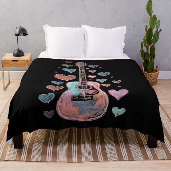 Item preview, Guitar on Chalkboard designed and sold by StudioRedKoala.