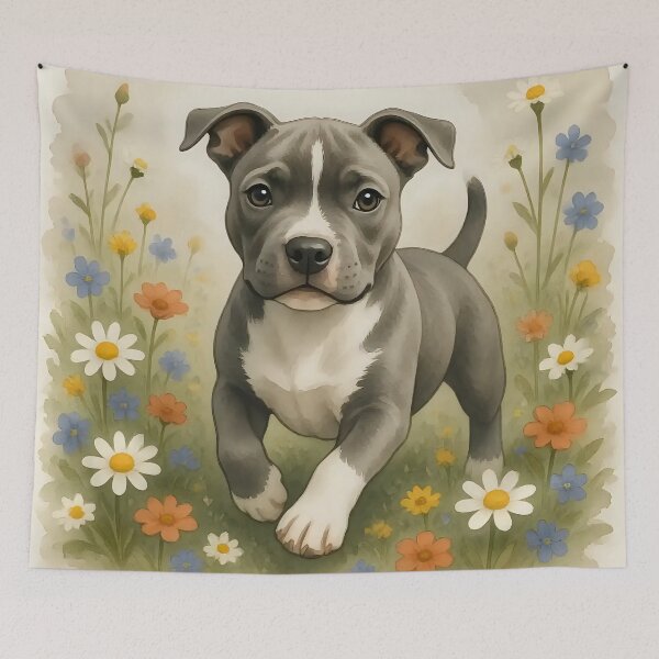 Item preview, Puppy dog playing in a field.  designed and sold by Nomad-Maynard.