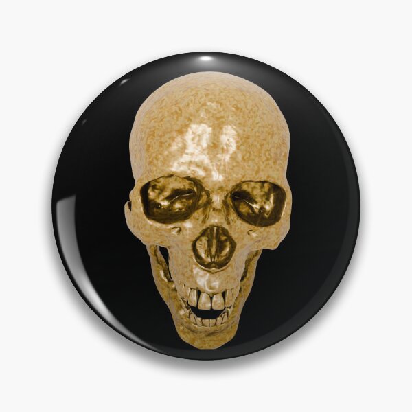 Item preview, Textured Gold Skull - Ancient Treasure designed and sold by opispot.com.