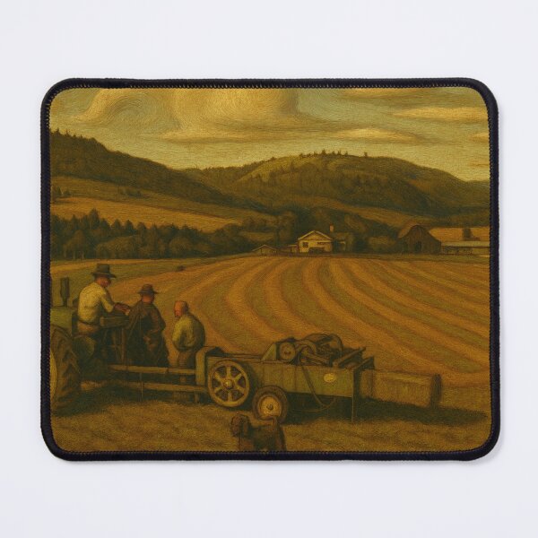 Item preview, Rural Farming Life in Grant Wood Style designed and sold by Doolbs.