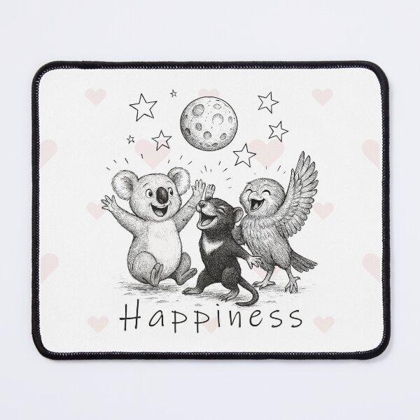 Item preview, Aussie Happiness – Koala, Tassie Devil & Owl designed and sold by MvuuStudio.