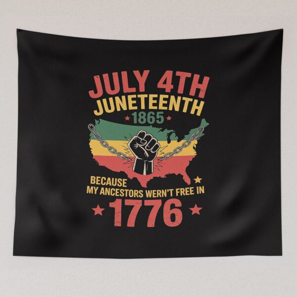 Item preview, July 4th Juneteenth 1865 Because My Ancestors Black History 2 designed and sold by berniceschm.