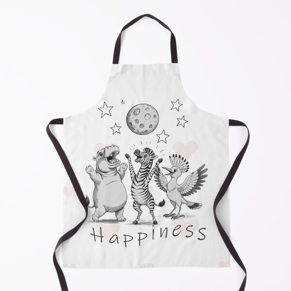 Item preview, African Happiness (hippo + zebra + hoopoe) designed and sold by MvuuStudio.