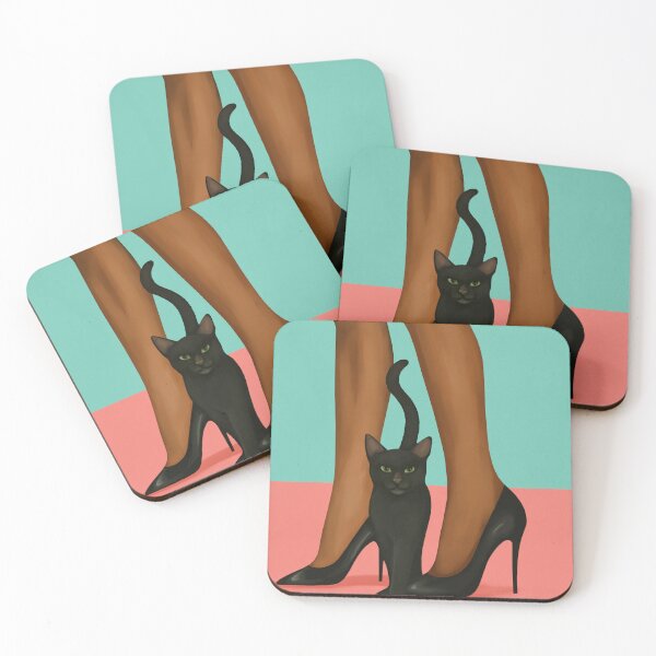 Item preview, Woman in Heels with Black Cat designed and sold by Branka Kodzoman.