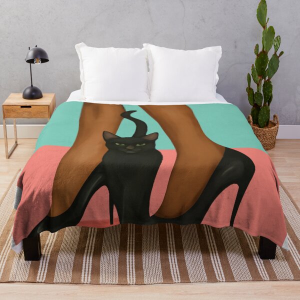 Item preview, Woman in Heels with Black Cat designed and sold by Branka Kodzoman.