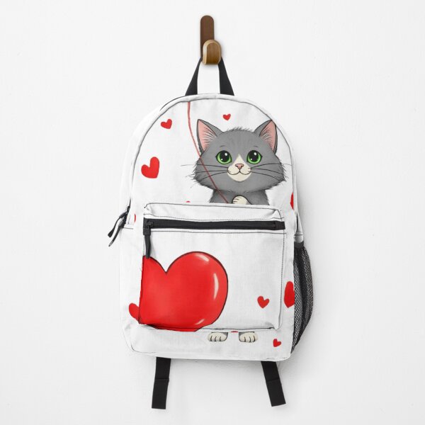 Item preview, Adorable Kawaii Cats Hugging Heart – Romantic Valentine’s Day Cat Lover Gift Illustration designed and sold by LavIsInTheAir.