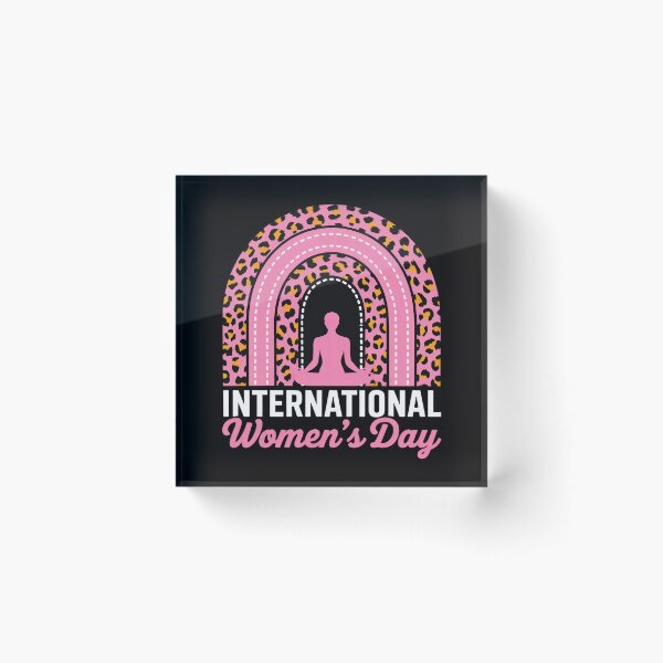 Item preview, International Women's Day 2026 Pink Leopard Rainbow designed and sold by berniceschm.
