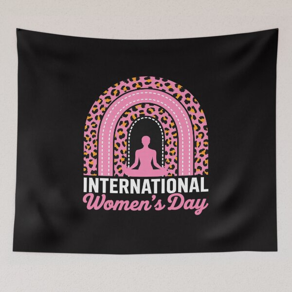 Item preview, International Women's Day 2026 Pink Leopard Rainbow designed and sold by berniceschm.
