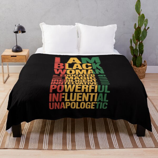 Item preview, I Am Black Woman Black History Month Educated Black Girl designed and sold by berniceschm.