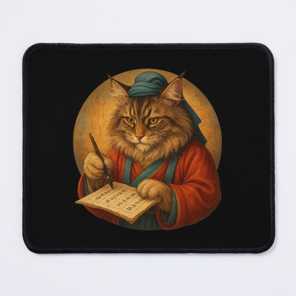 Item preview, The Ancient Feline Scribe designed and sold by Fort Galaxy.