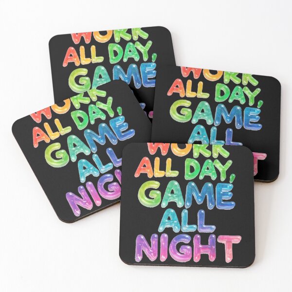 Item preview, Work All Day, Game All Night designed and sold by ArgentoArt.