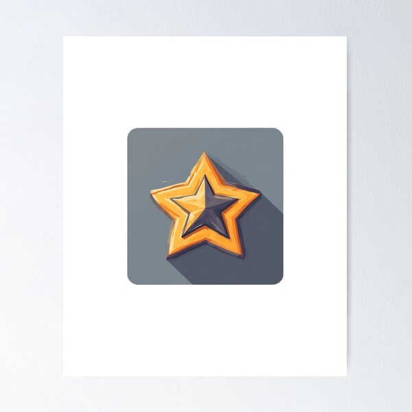 Item preview, Golden Star Icon Symbol designed and sold by RED-MOUSE.