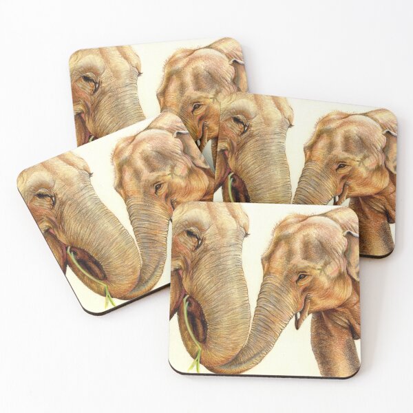 Item preview, Baby Elephant pinching Mother Elephants food designed and sold by MaryAnneHarding.