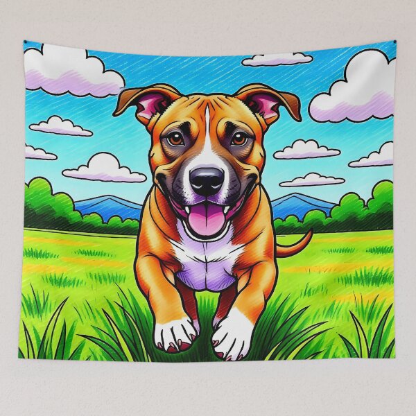 Item preview, Puppy dog playing in a field.  designed and sold by Nomad-Maynard.